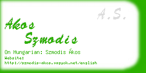 akos szmodis business card